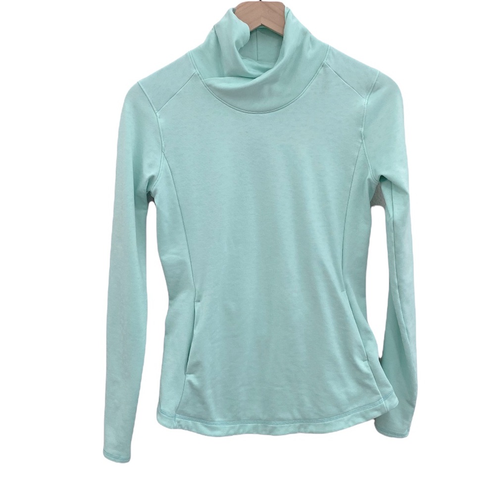 Women's Light Blue Turtleneck Sweater